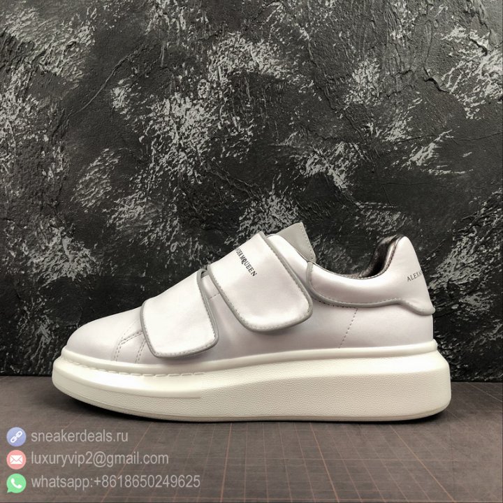 Alexander McQueen Strap Unisex Sneakers 37681 3M White